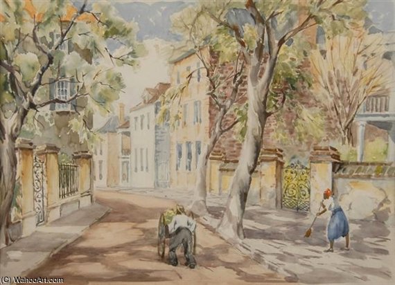 At The Bend, Church Street, Charleston — Alfred Heber Hutty