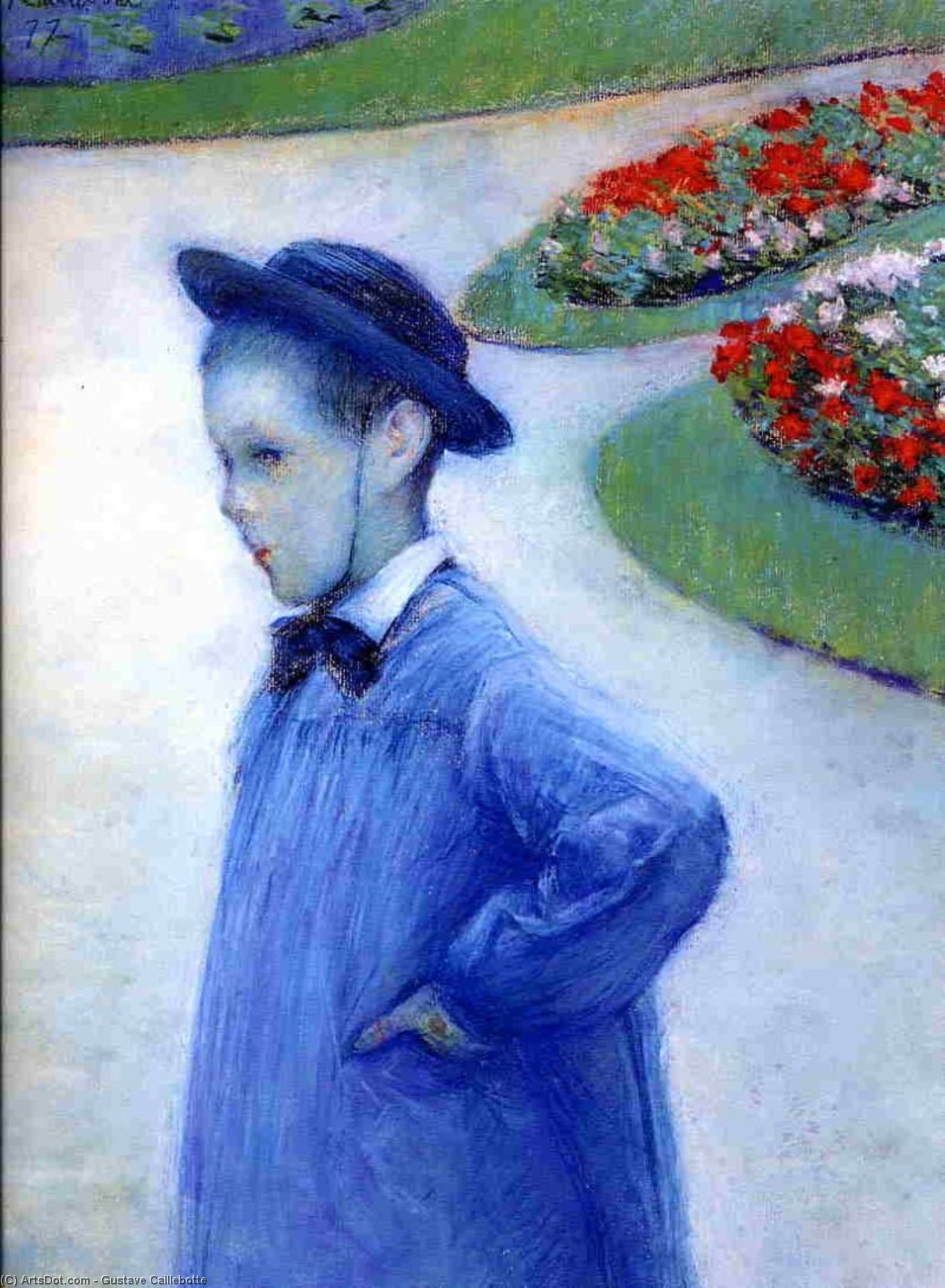 Camille Daurelle In The Park At Yerres — Gustave Caillebotte