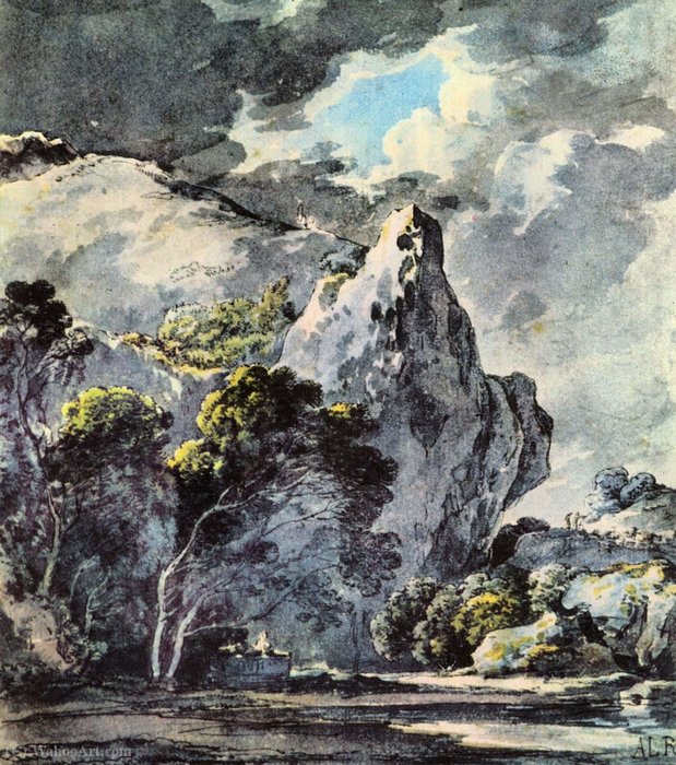 Rocky Landscape — Adrian Ludwig Richter