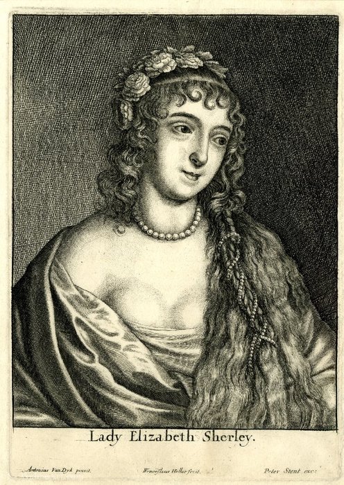 Portrait Of Teresia, Lady Shirley — Wenceslaus Hollar