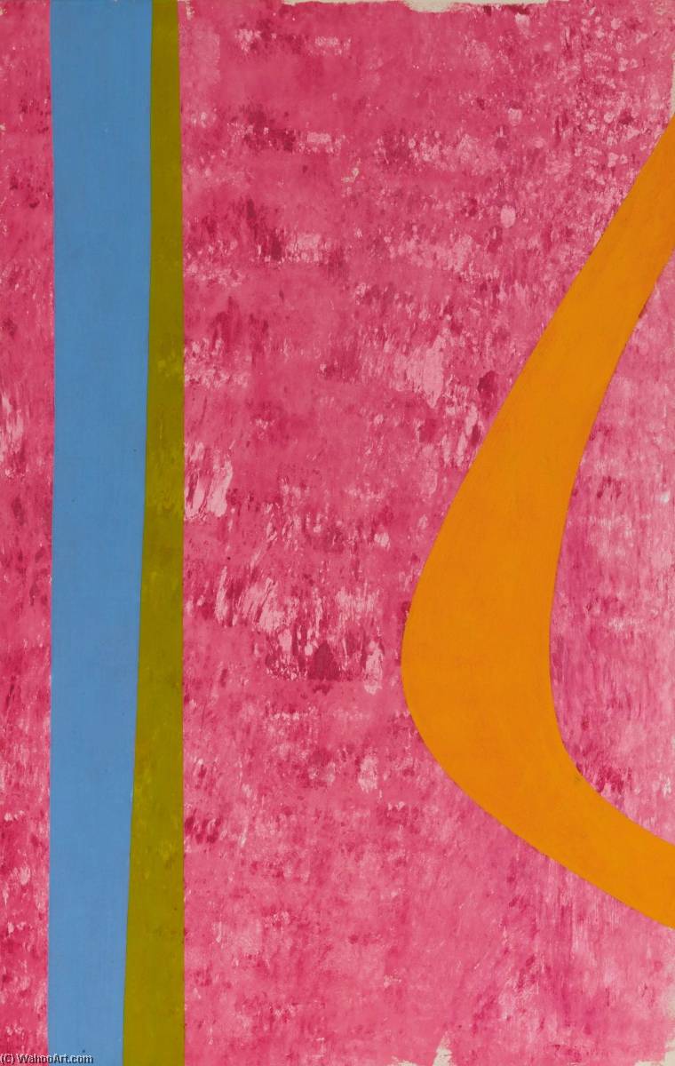 Orange Swoop On Pink — Jack Hamilton Bush