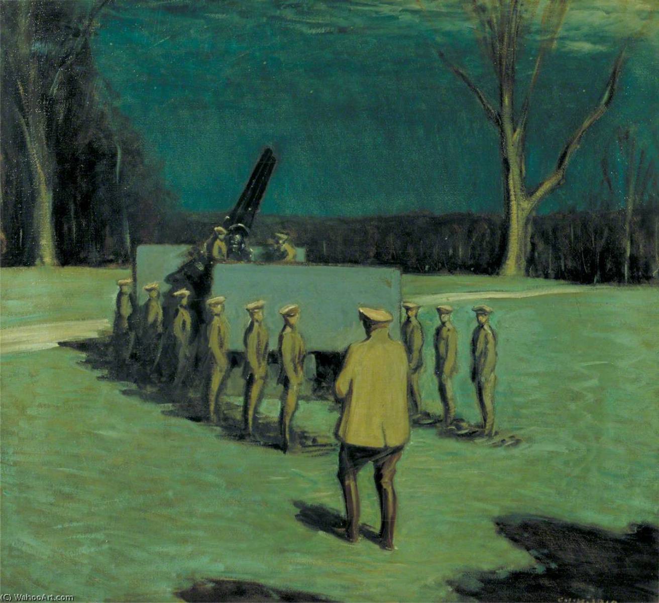 Awaiting Zeppelins Sandringham, January 1915 — Charles John Holmes