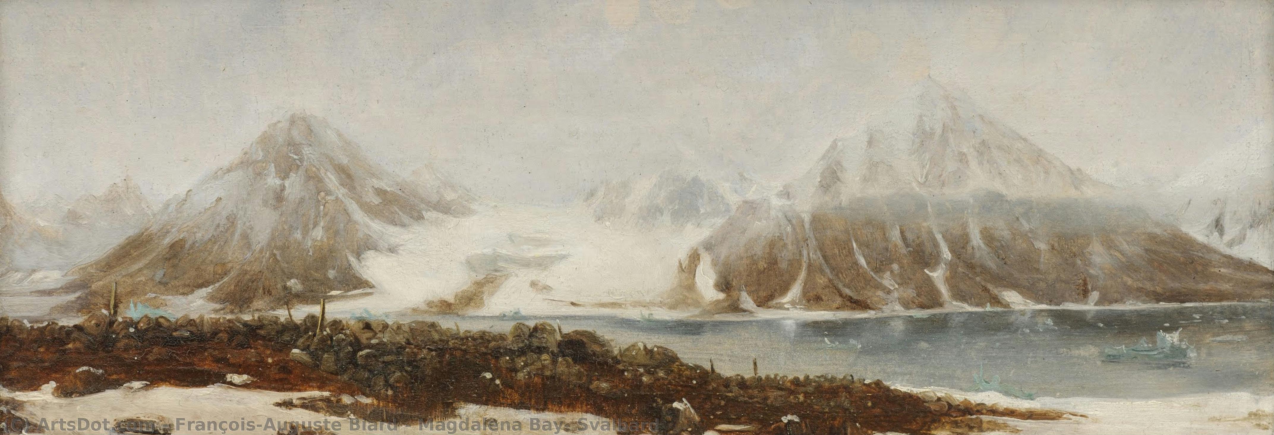 Magdalena Bay, Svalbard — Francois Auguste Biard