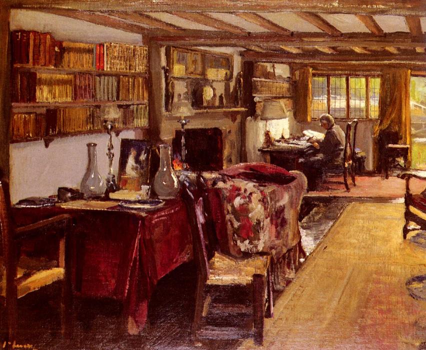 A Writing Room At The Wharf, Sutton Courtenay — Sir John Lavery