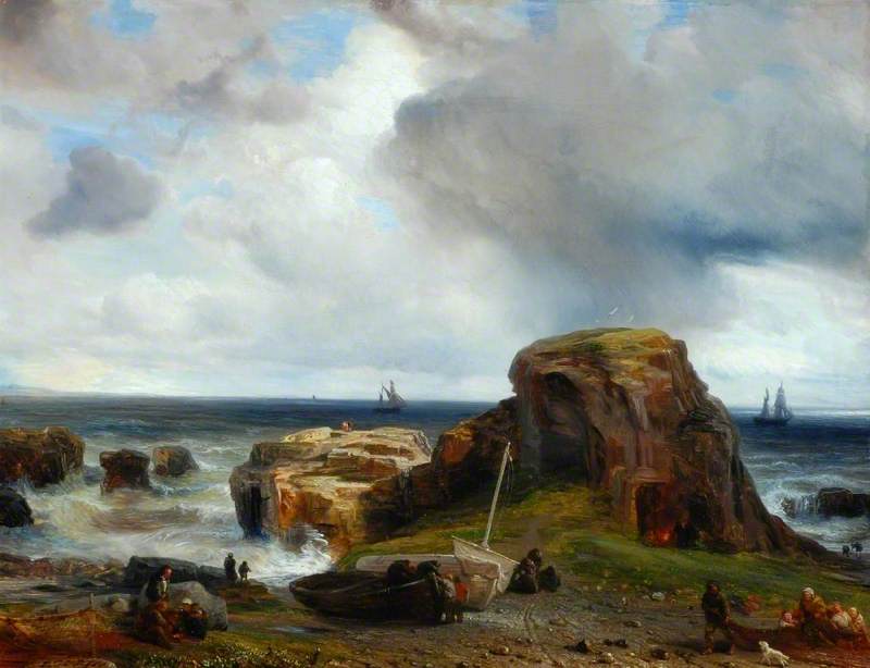 View On The Coast Of Scotland — Jean Antoine Théodore De Gudin
