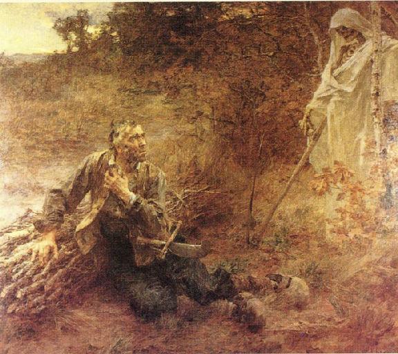 La Mort Et Le Bûcheron, I, 16 — Léon Augustin L'hermitte