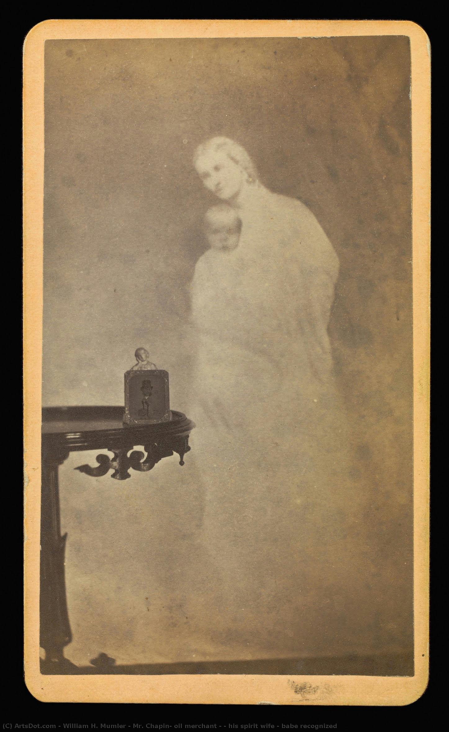Mr. Chapin, Oil Merchant - & His Spirit Wife & Babe Recognized — William H. Mumler