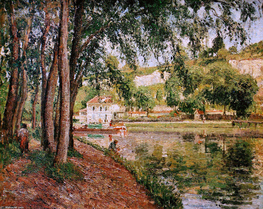 Road Along The Loing Canal — Camille Pissarro
