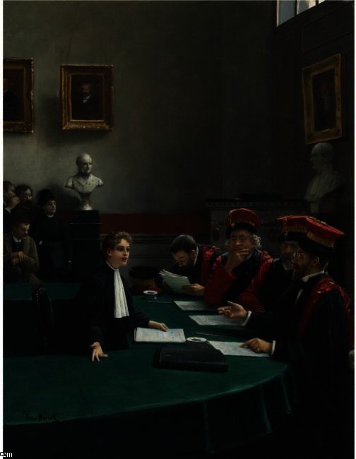 Madeleine Brès Thesis (also Known As The Doctoral Jury) — Jean Georges Béraud