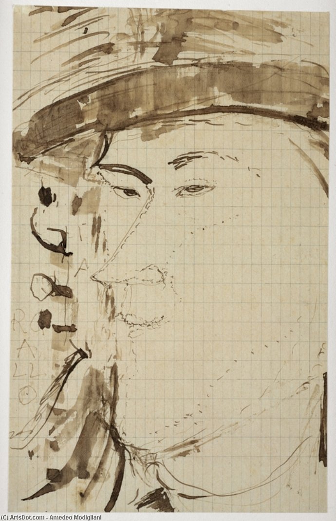 Portrait Of The Sculptor Pablo Gargallo — Amedeo Clemente Modigliani