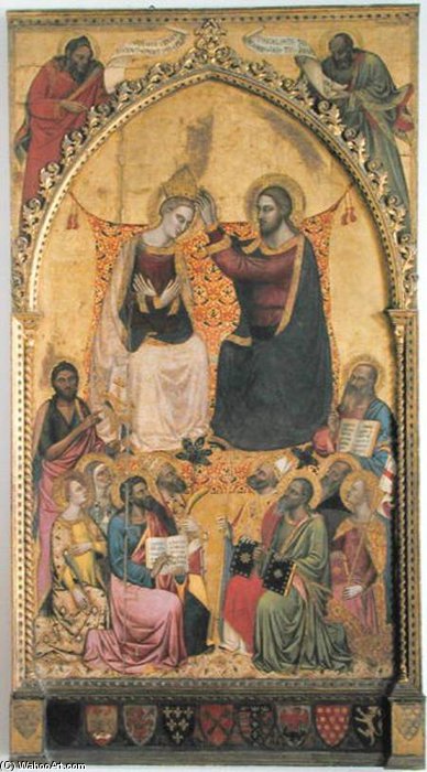 The Coronation Of The Virgin With Saints And Prophets — Jacopo Di Cione