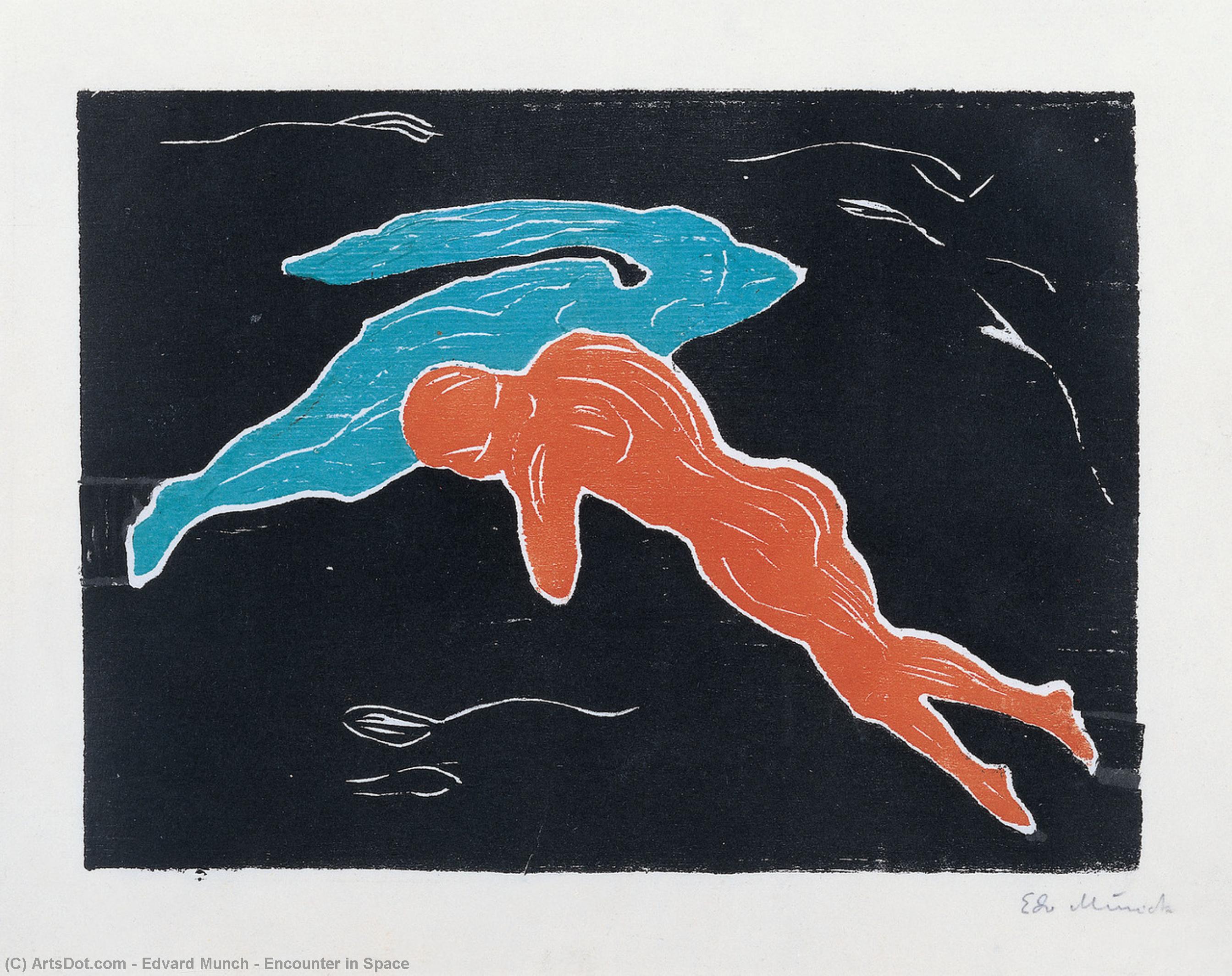 Encounter In Space — Edvard Munch