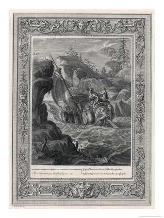 Picart Jason And The Argonauts Sail Through The Symplegades A Pair Of Clashing Rocks — Bernard Picart