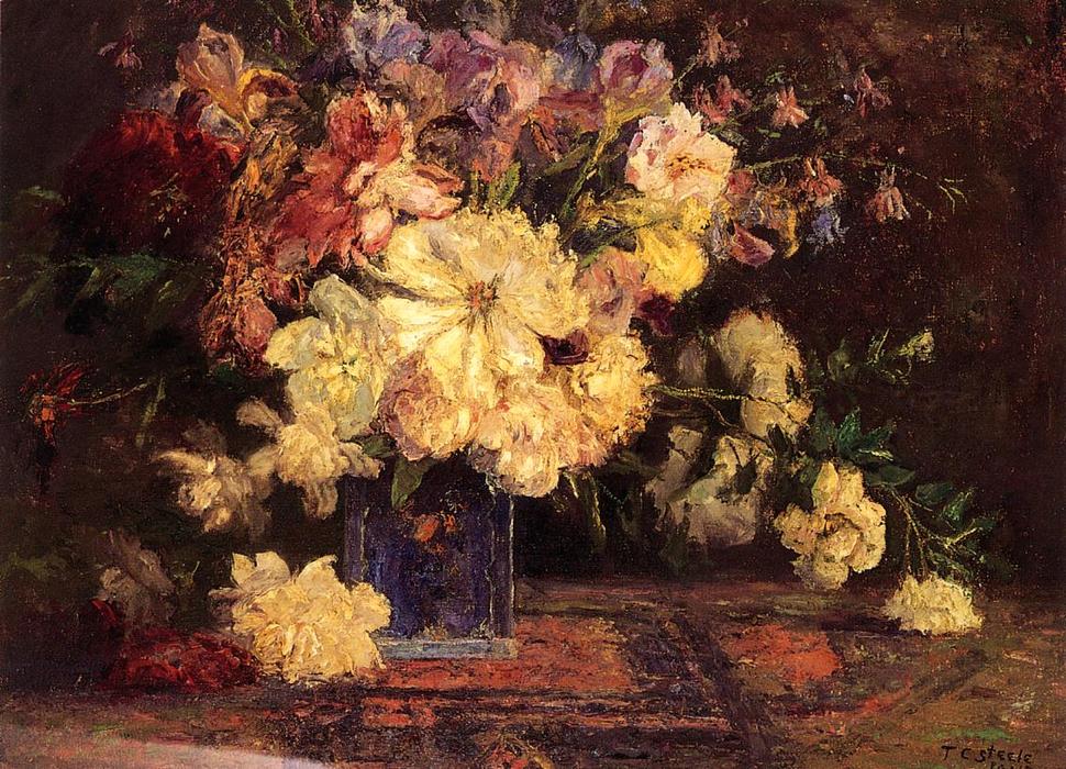 Still Life With Peonies — Theodore Clement Steele