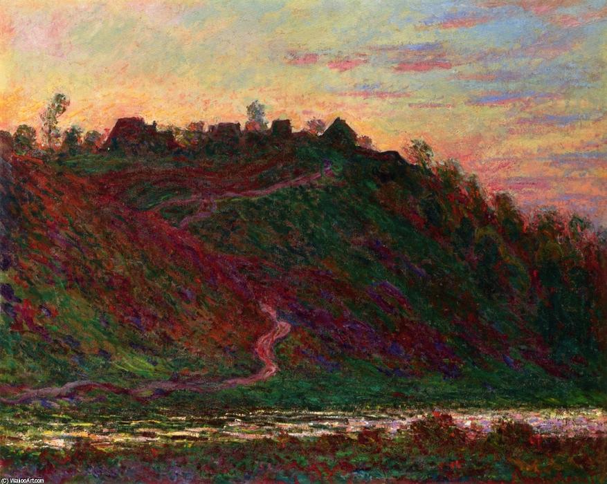 Das Dorf La Roche-blond, Sonnenuntergang — Claude Monet