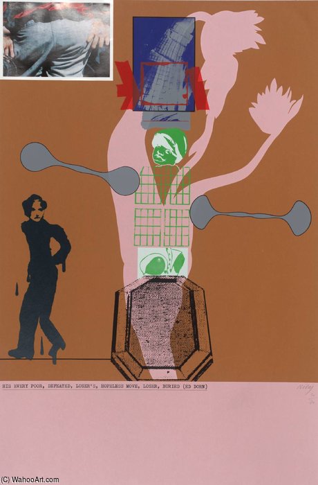 His Every Poor, Defeated, Loser's, Hopeless Move, Loser, Buried — Ronald Brooks Kitaj