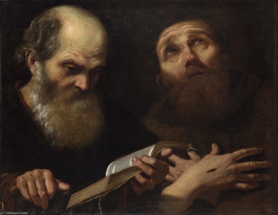Saints Anthony Abbot And Francis Of Assisi — Andrea Sacchi