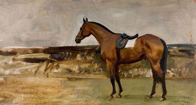 A Bay Horse In A Landscape — Алфред Џејмс Менингс