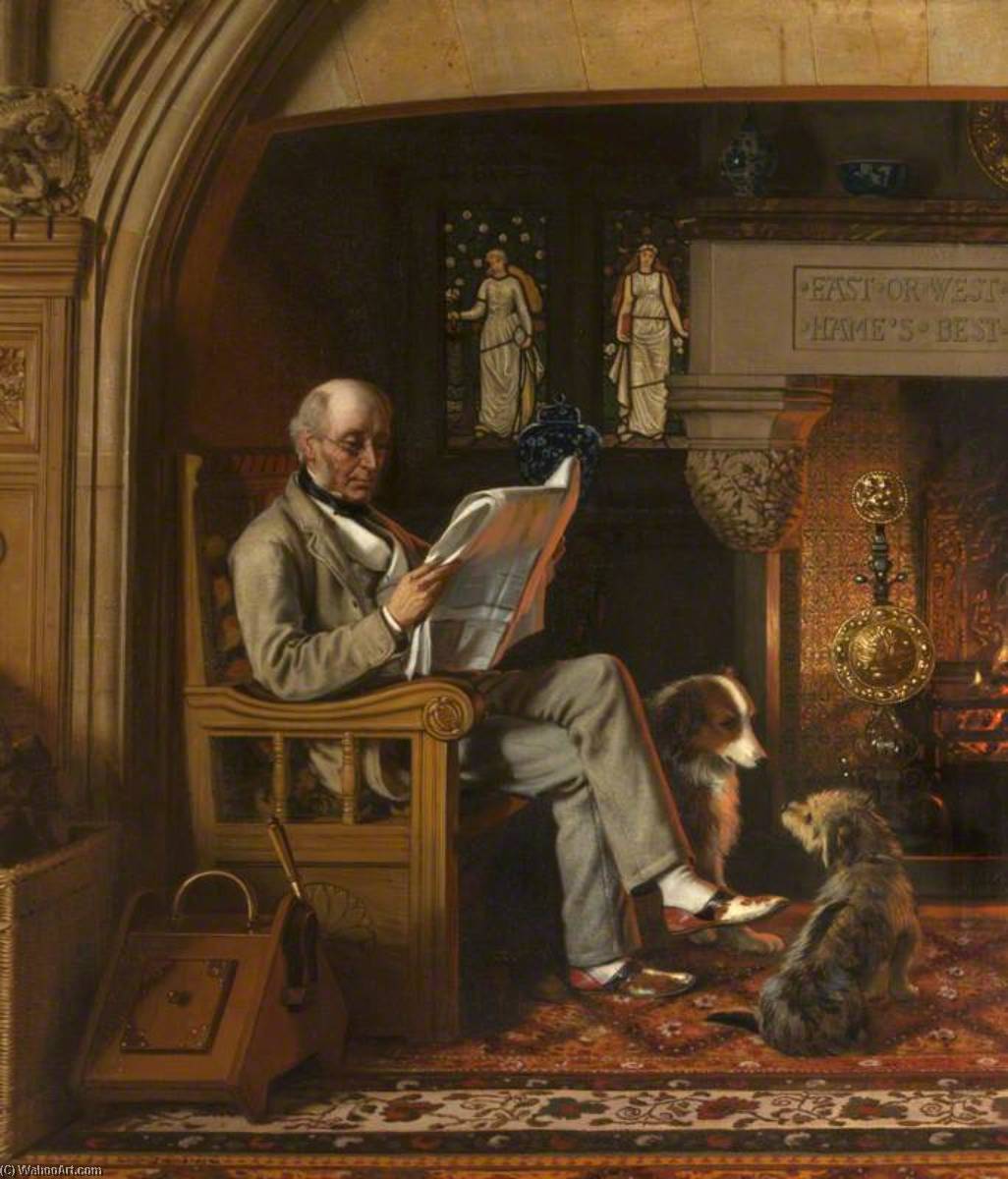 Sir William George Armstrong (1810–1900), 1st Baron Armstrong Of Cragside, In The Inglenook At Cragside — Henry Hetherington Emmerson