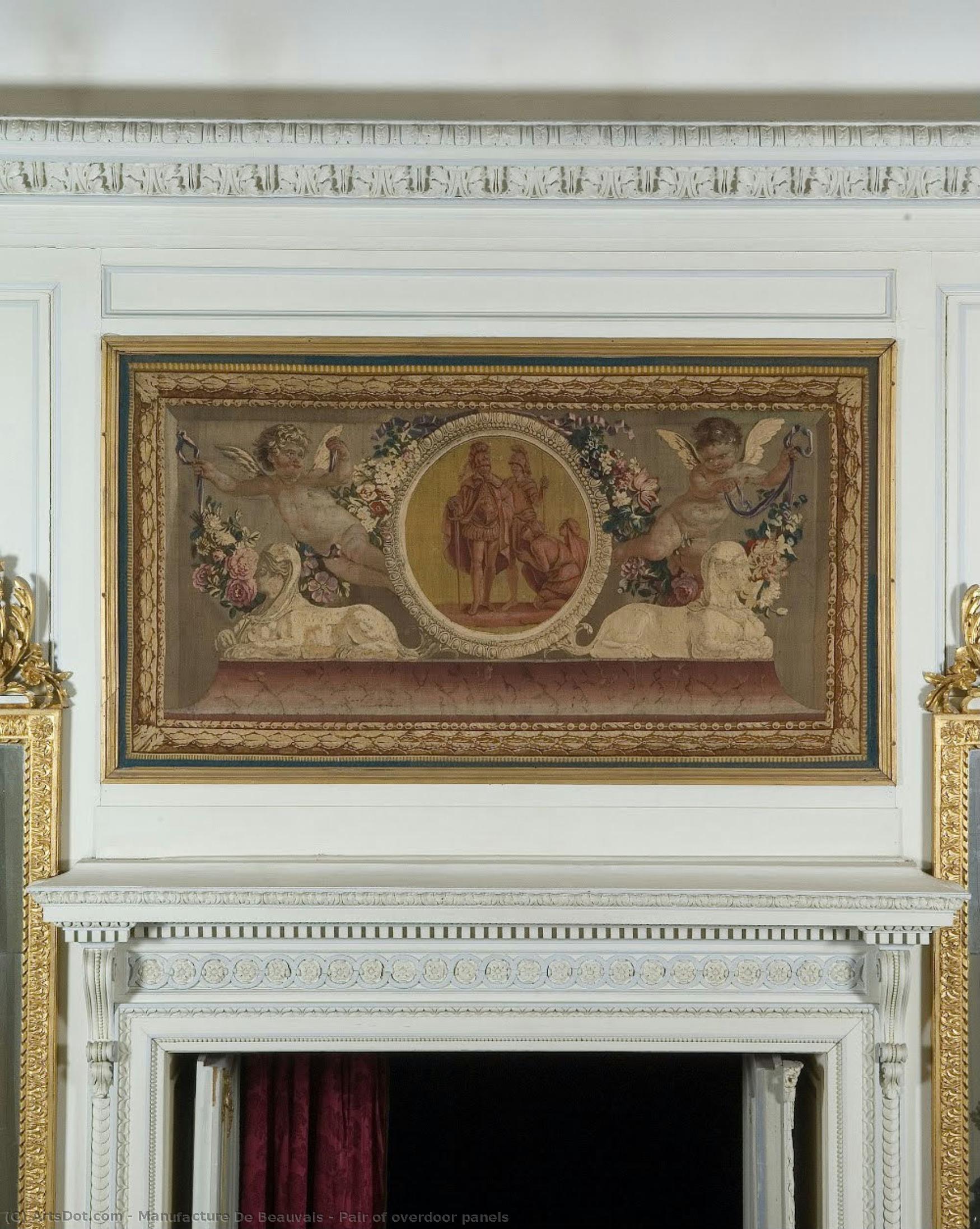Pair Of Overdoor Panels — Manufacture De Beauvais