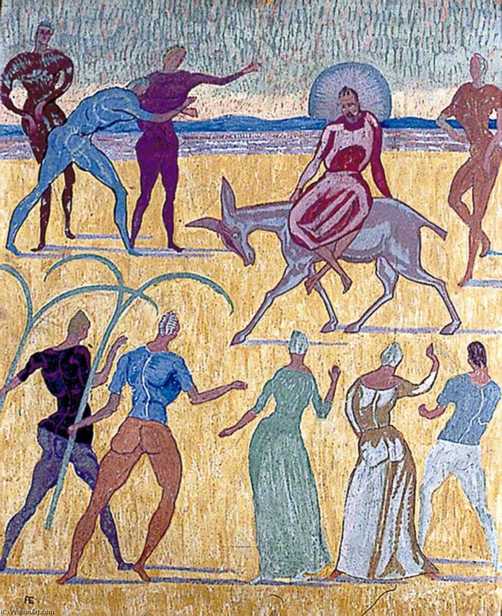 The Entry Into Jerusalem — Frederick Etchells