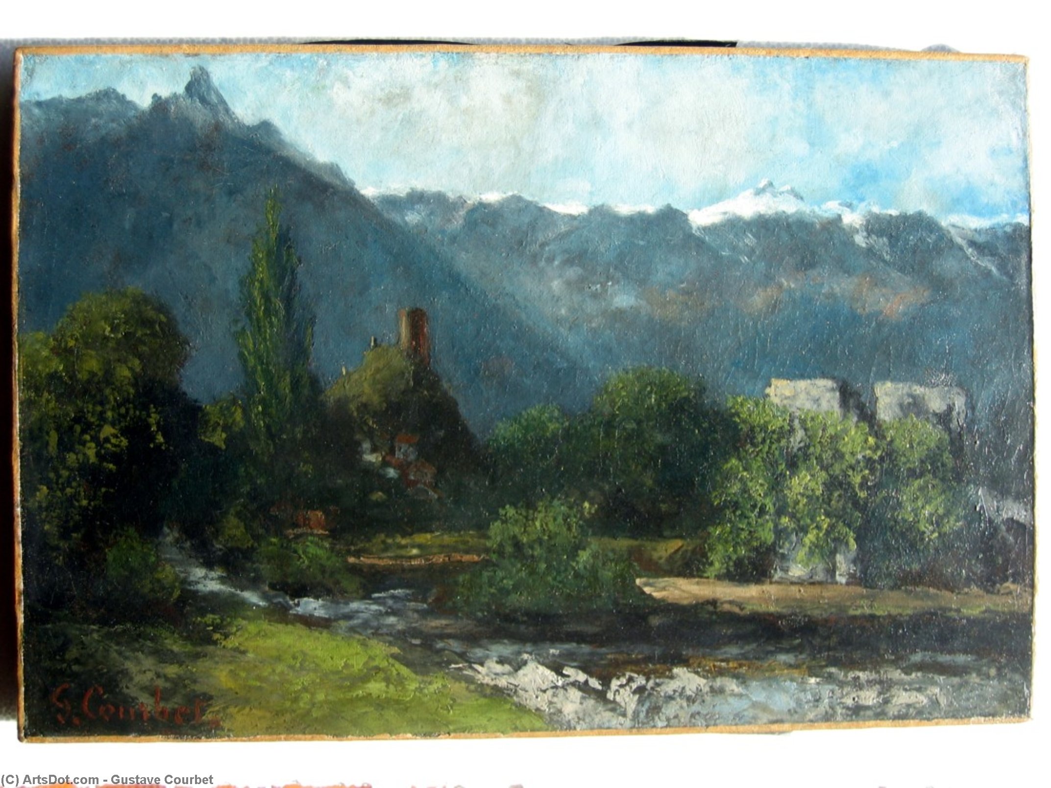 Le Glacier (also Known As Saillon (valais)) — Gustave Courbet