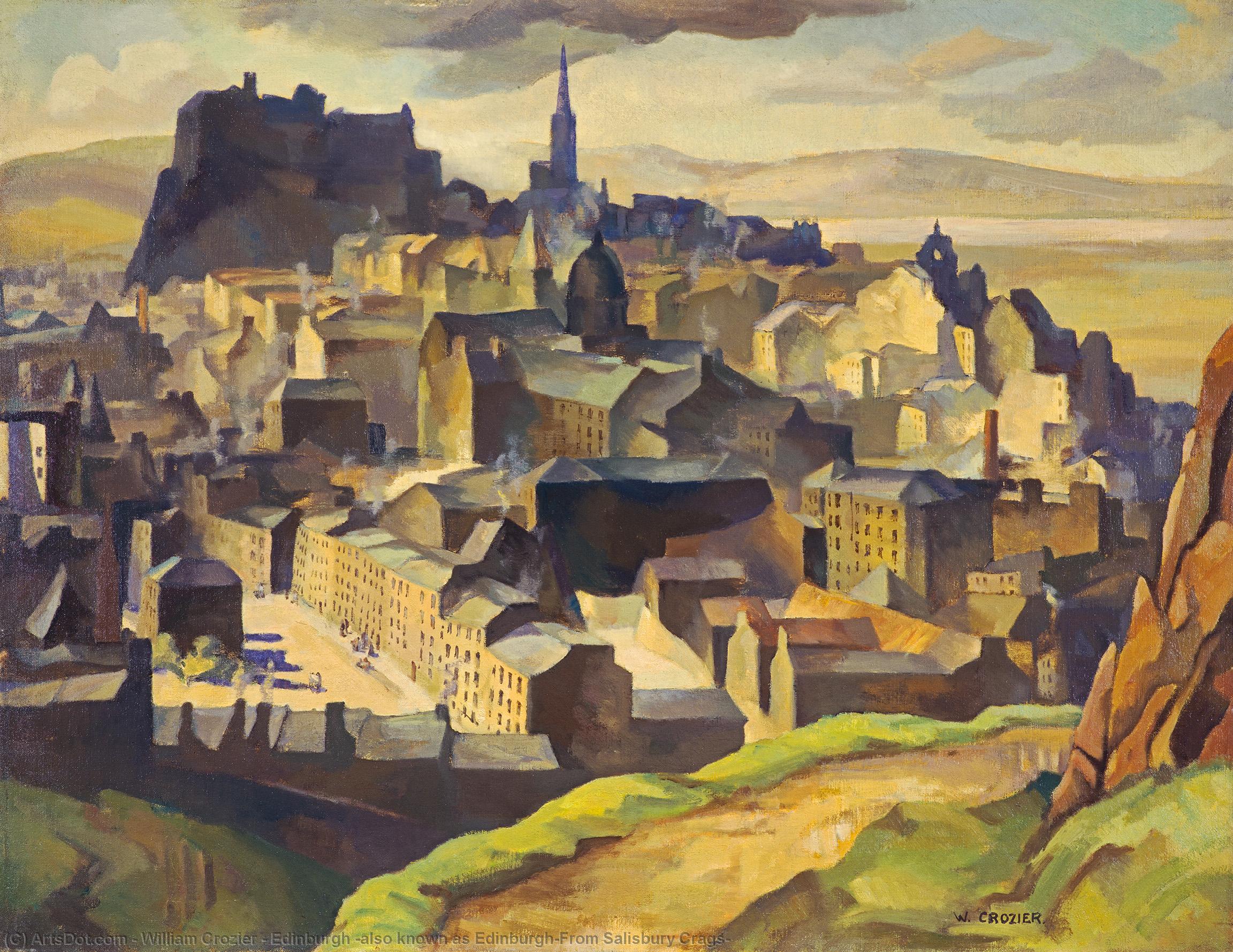Edinburgh (also Known As Edinburgh(from Salisbury Crags) — William Crozier