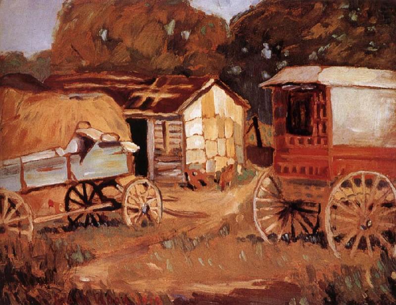 Carriage Business — Grant Wood