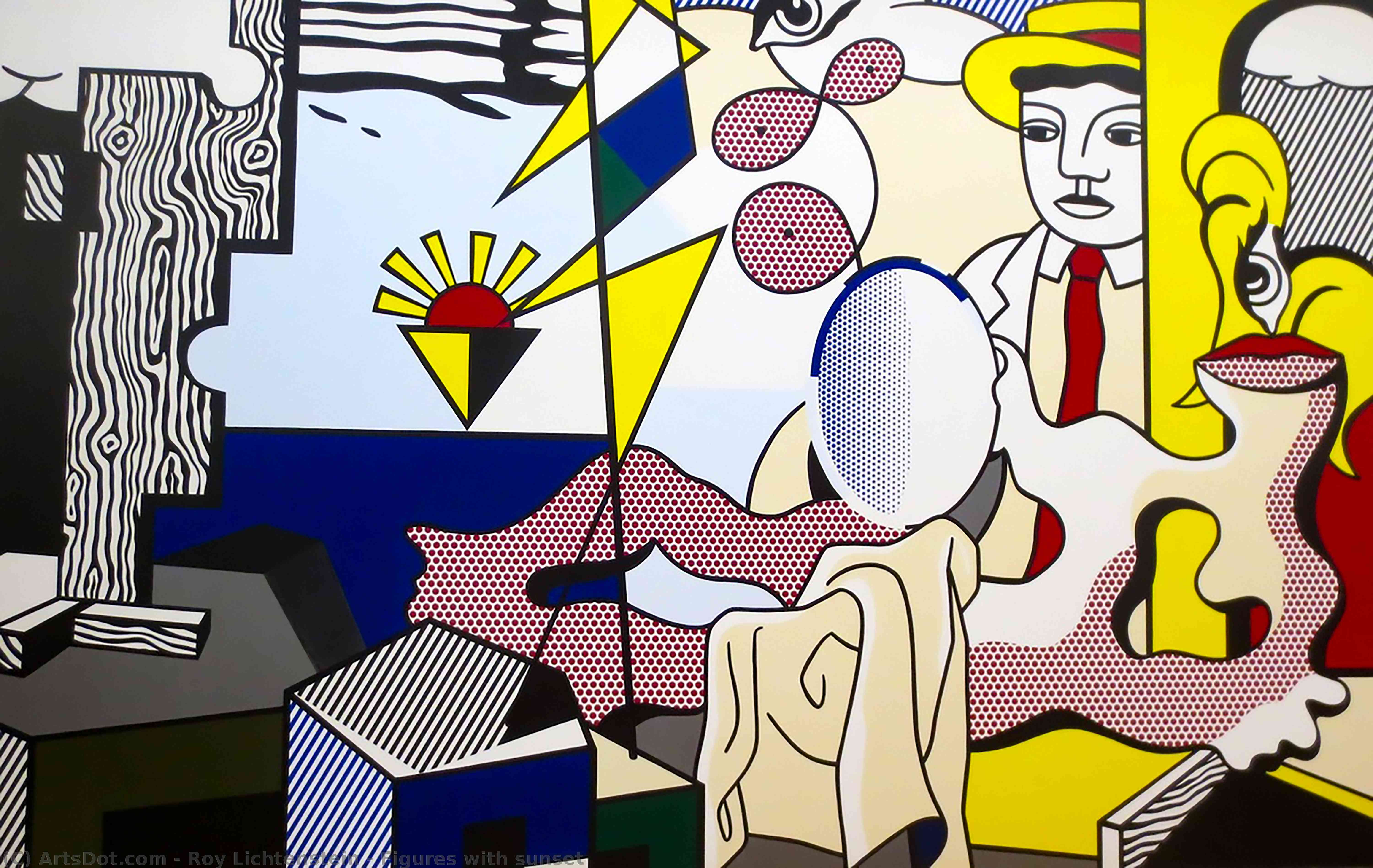 Figures With Sunset — Рой Лихтенштейн