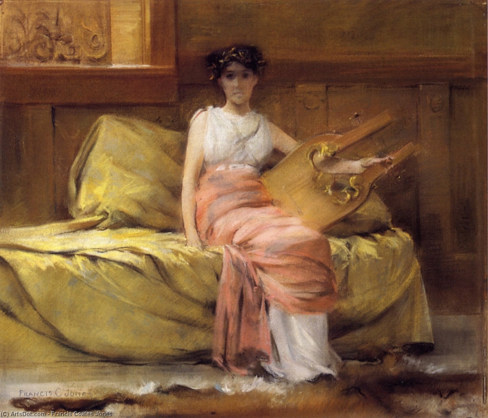 Lady With A Lyre — Francis Coates Jones