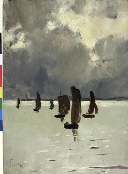 Sur Le Bassin D'arcachon — Princeteau Pierre Charles Marie