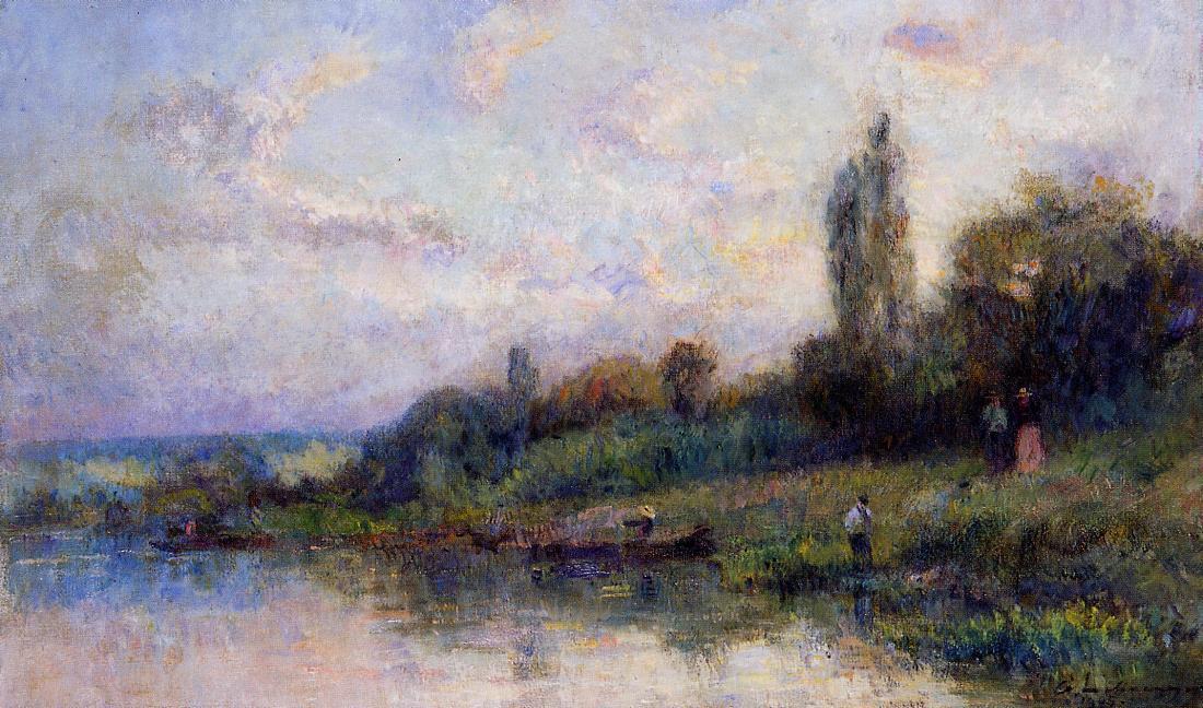The Banks Of The Seine — Albert-charles Lebourg