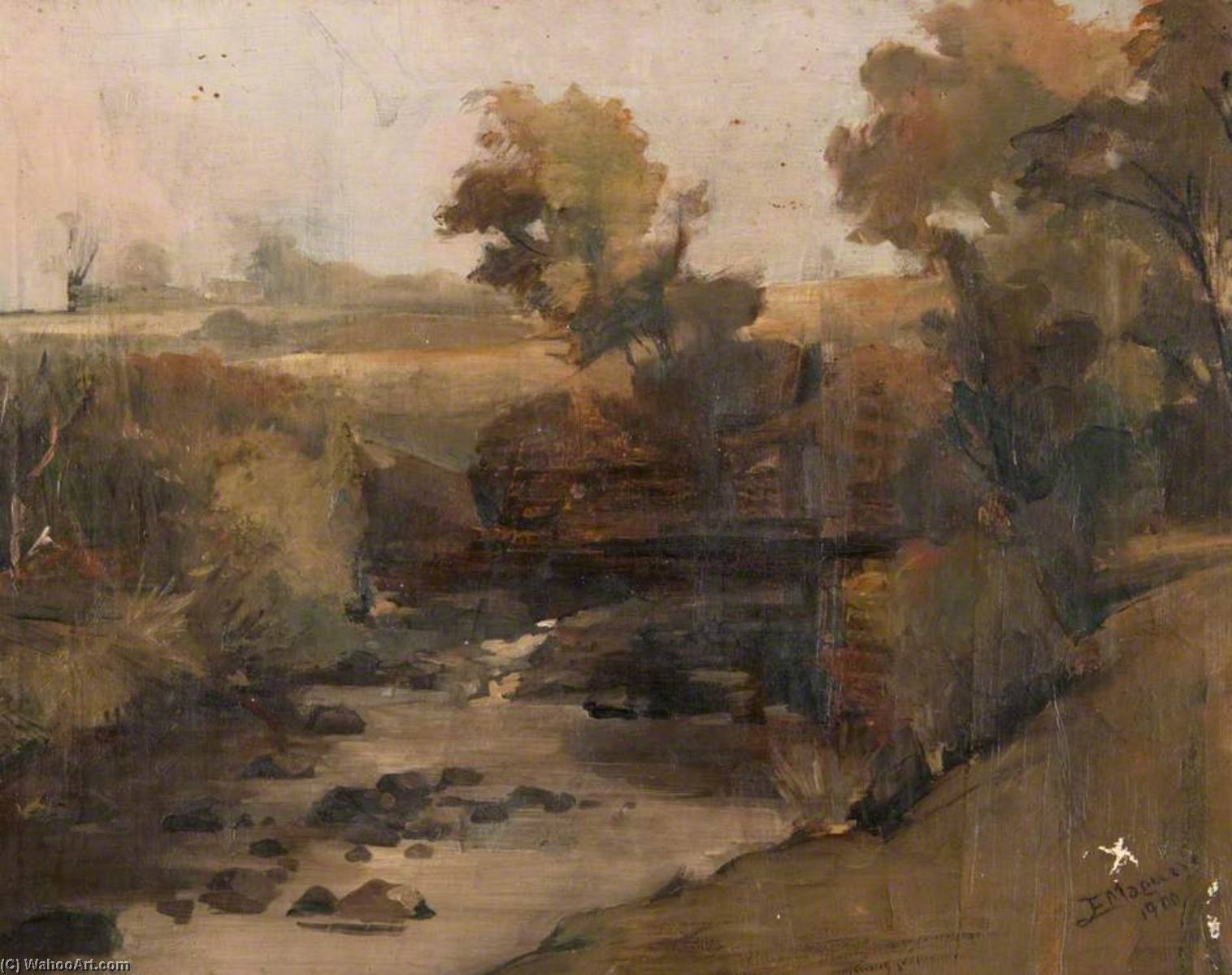 Countryside With A Stream — John Elliot Maguire