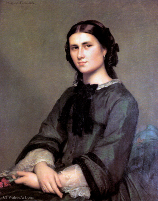 Portrait Of Mlle — Hippolyte Flandrin