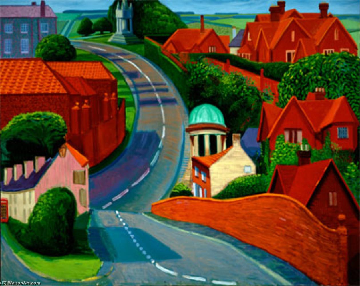 The Road To York Through Sledmere — David Hockney