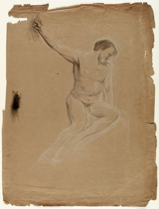 Seated Nude Male Figure — Thomas Cole