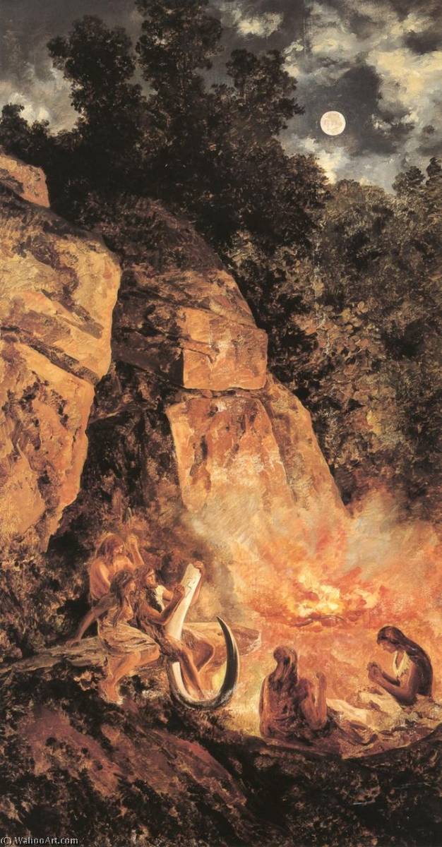 Escena Del Periodo Cuaternario Paleolítico Superior — José María Velasco