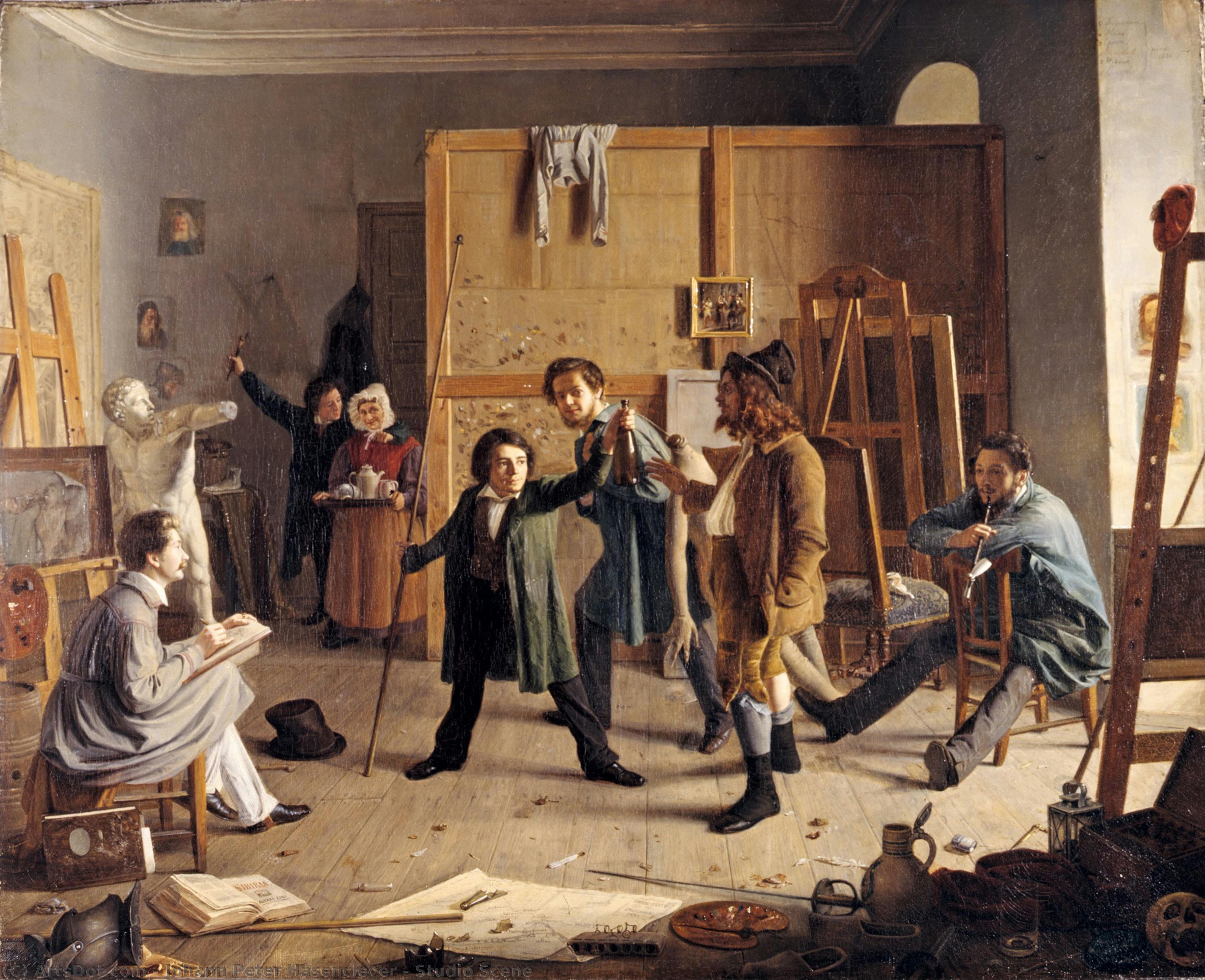 Studio Scene — Johann Peter Hasenclever