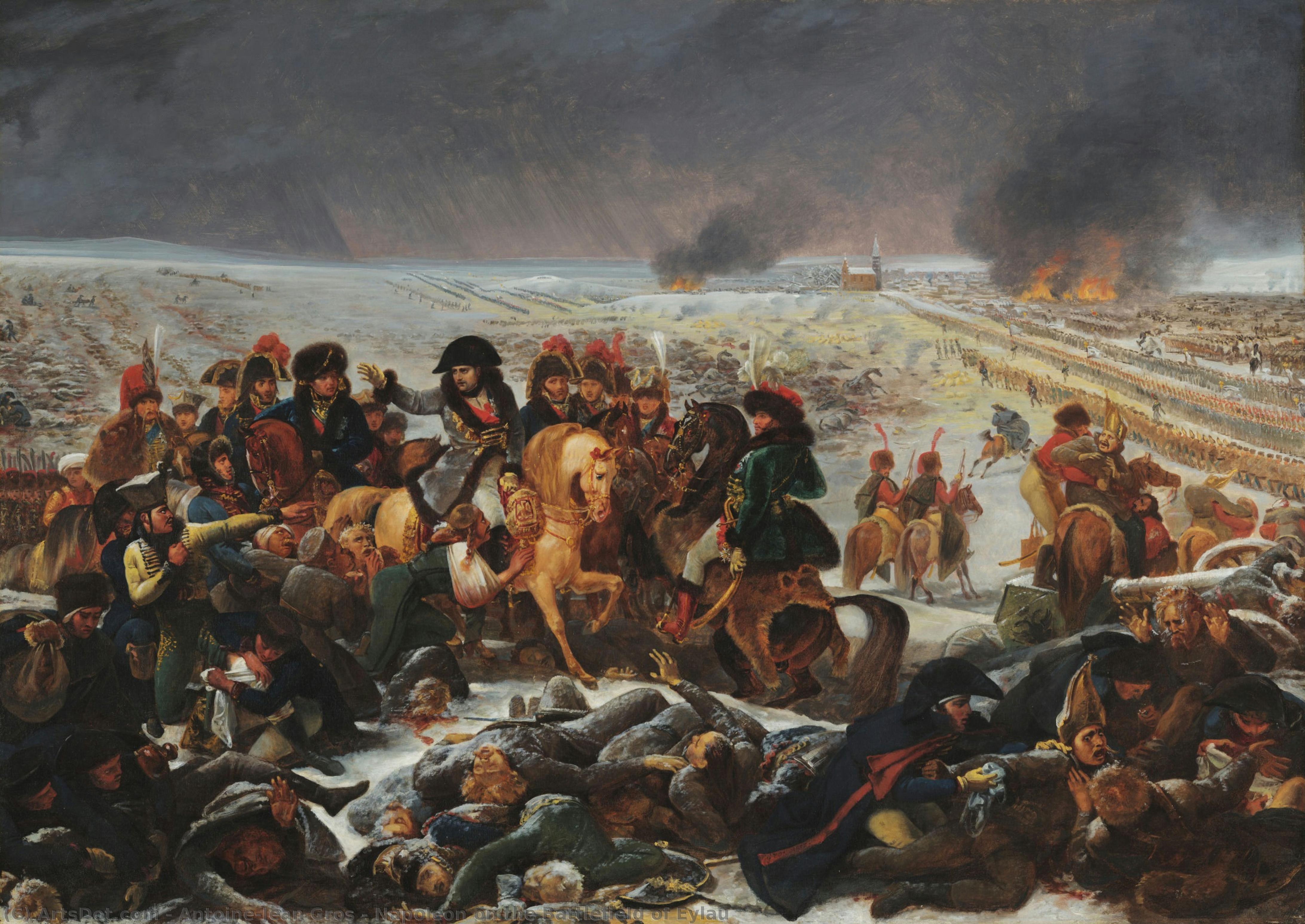 Napoleon On The Battlefield Of Eylau — Antoine-jean Gros
