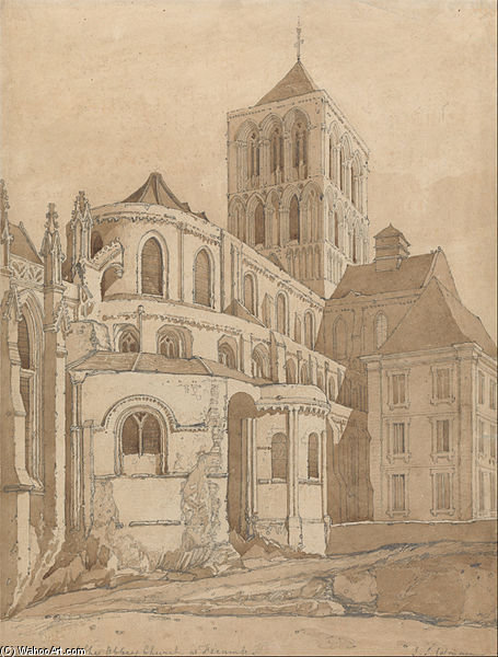 Abbey Church At Fecamp, Normandy — John Sell Cotman