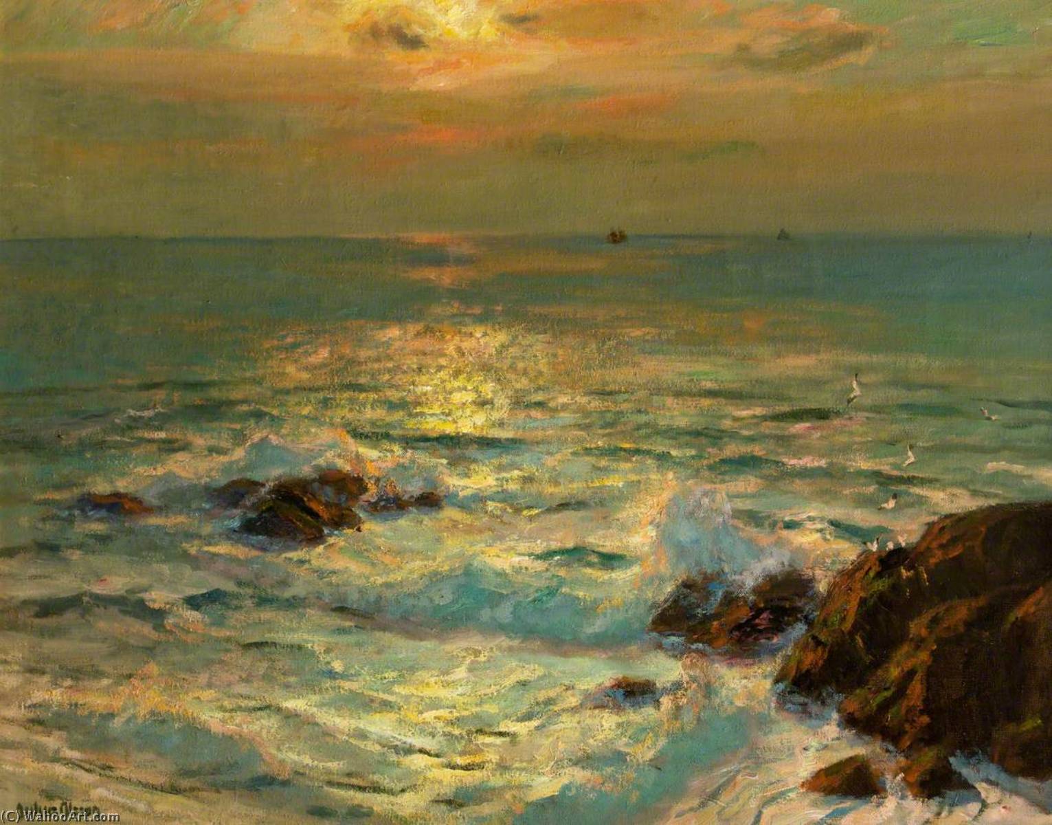 Sunlight On The Sea — Albert Julius Olsson