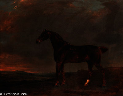 A Liver Chestnut In An Extensive Landscape — Edwin Cooper