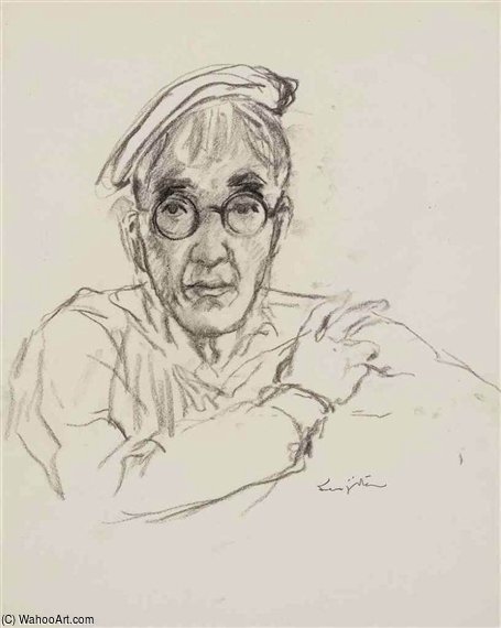 Autoportrait Au Beret — Léonard Tsuguharu Foujita