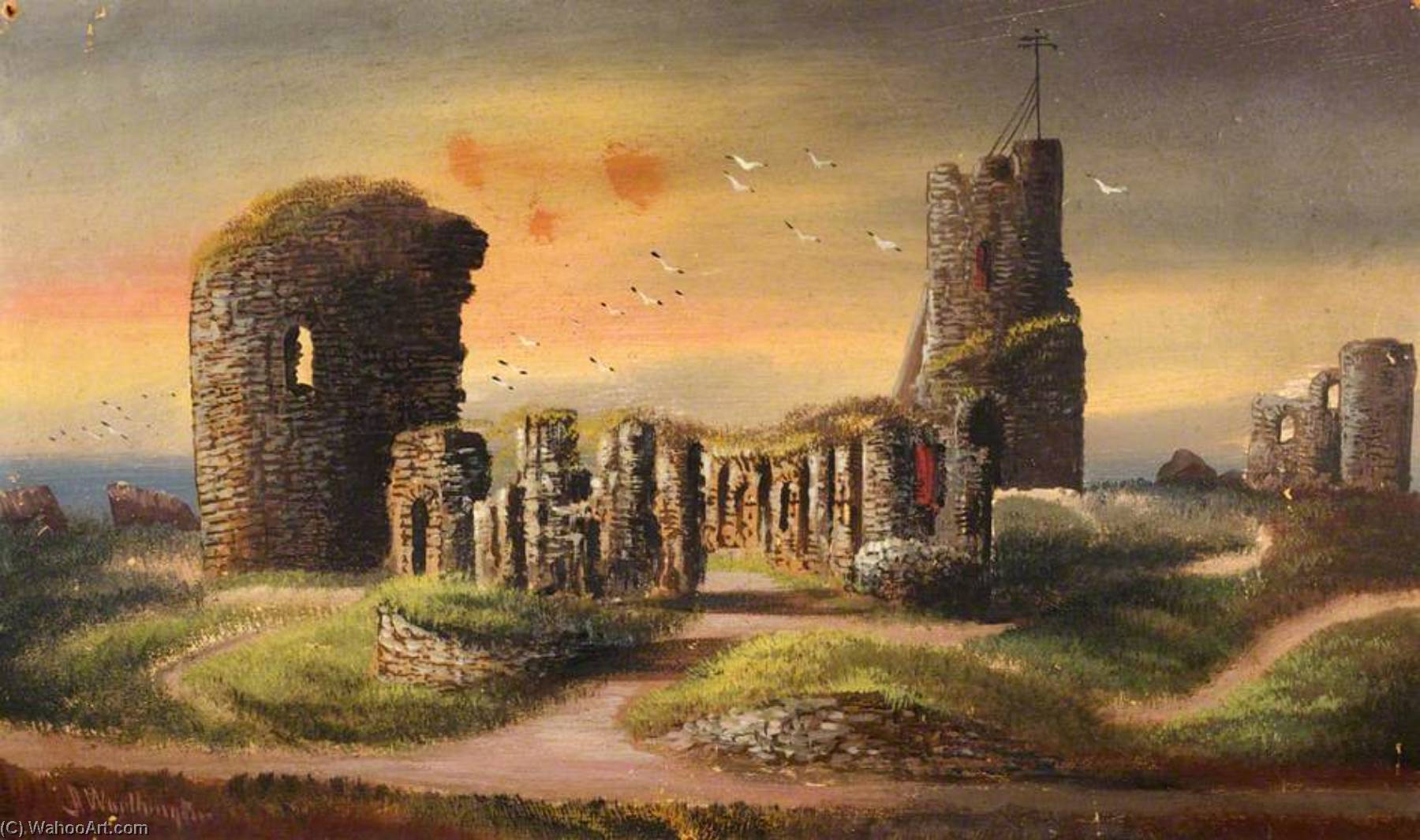 Aberystwyth Castle — Альфред Уортингтон