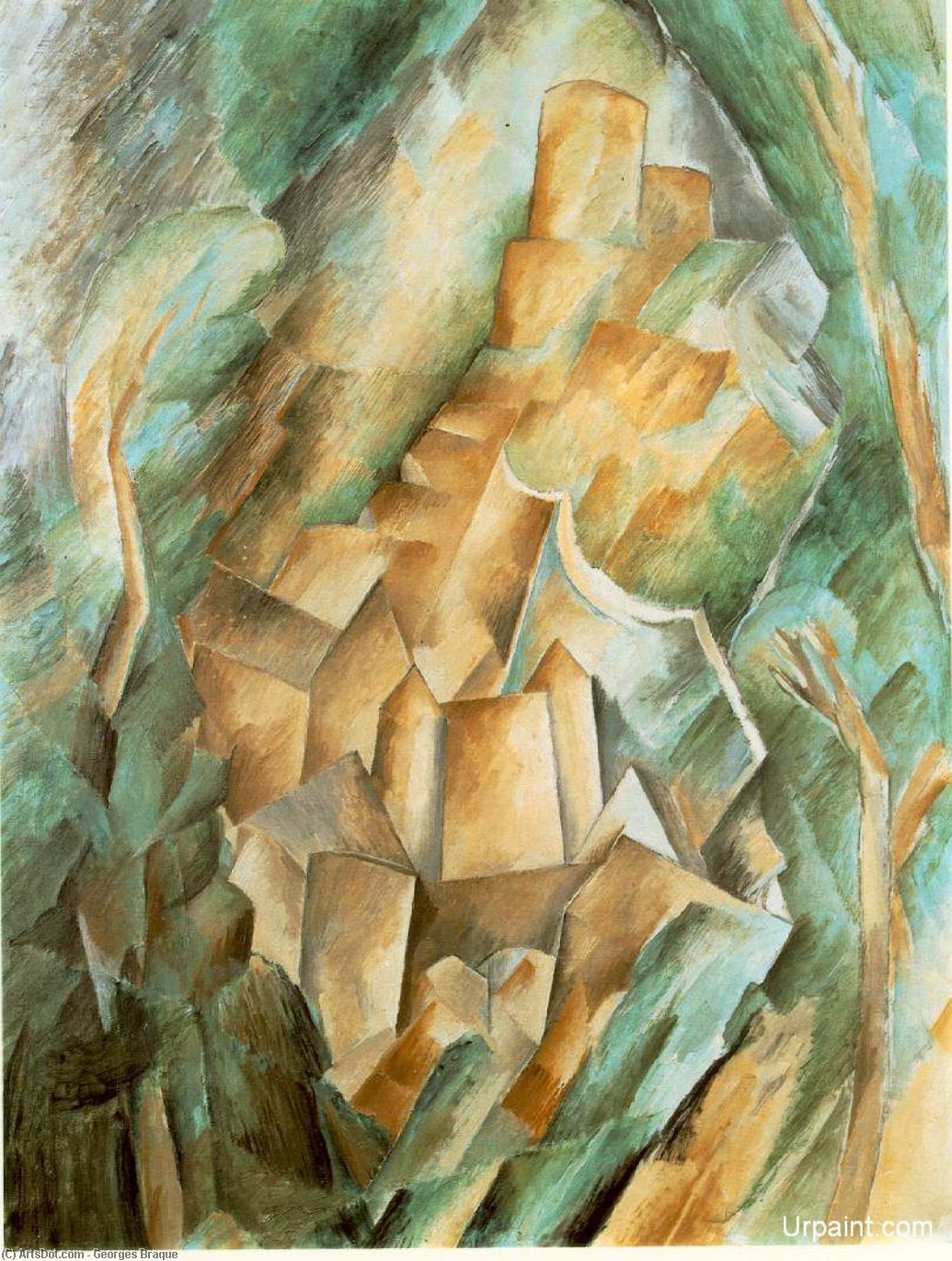 Castle At La Roche Guyon — Жорж Брак