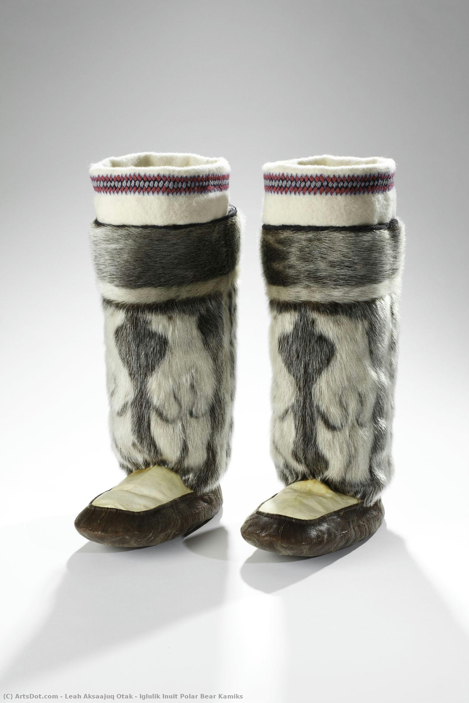 Iglulik Inuit Polar Bear Kamiks — Leah Aksaajuq Otak