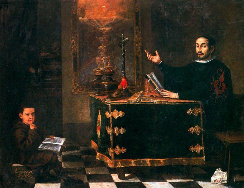 Don Miguel De Mañara Leyendo La Regla De La Santa Caridad — Juan De Valdés Leal