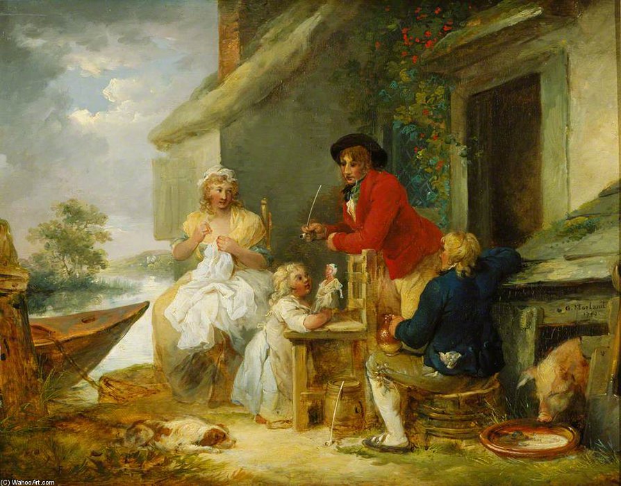 The Cottage Door — Джордж Морленд