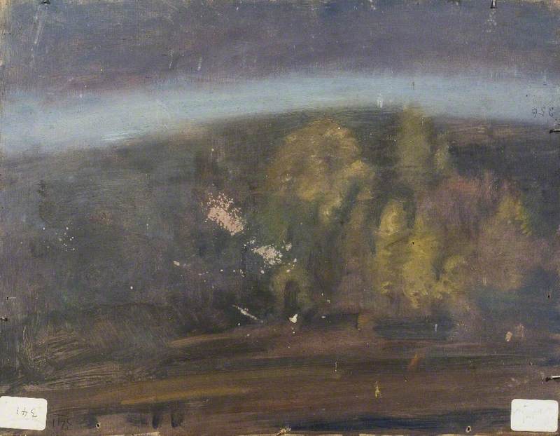 Trees In A Landscape (verso) — Sir Alfred James Munnings