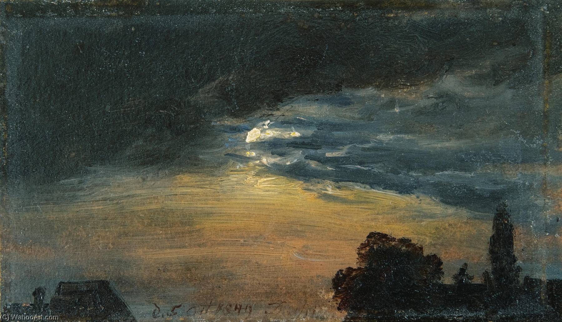 Clouds In Moonlight — Иоганн Кристиан Даль